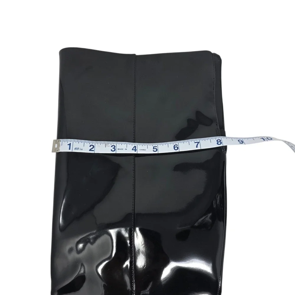 INC‎ International Concepts Orisa Black Patent Leather Over The Knee Boots  9.5M